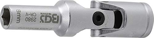 BGS 2980 | Glühkerzen-Gelenk-Einsatz Sechskant | 10 mm (3/8) | SW 8 mm