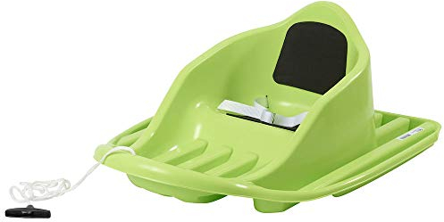 Stiga Sports Baby Schlitten Snow Cruiser Froggy Babyschlitten, Grün, 67 x 55 x 25 cm