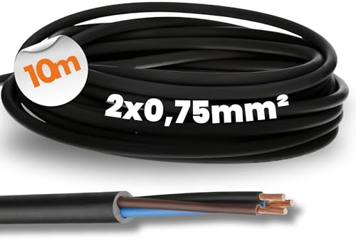 Lapp 10m H05RN-F 2x0,75 mm² Câble en Caoutchouc Flexible Résistant aux UV