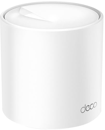 TP-Link Deco WiFi 6 Mesh AX 3000Mbps Deco X60(1-Pack) - Système WiFi 6 pour Toute la Maison - Couverture WiFi de 200㎡ - Installation Facile - Contrôle Parental - Compatible avec Toutes Les Box Fibre