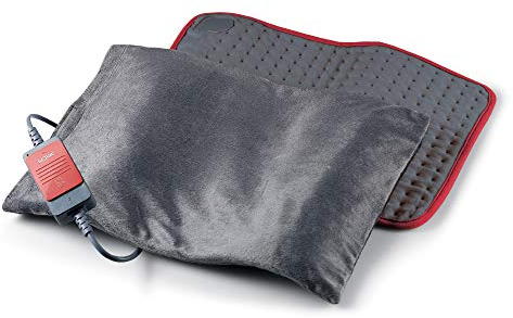 Solac CT8642 Almohadilla Eléctrica Con Funda Y 3 Temperaturas Ajustables, Multicolor