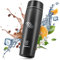 Tavialo Thermobecher 460ml Travel Mug schwarz Inox Edelstahl, Kaffeebecher/Isolierbecher Pulverbeschichtung