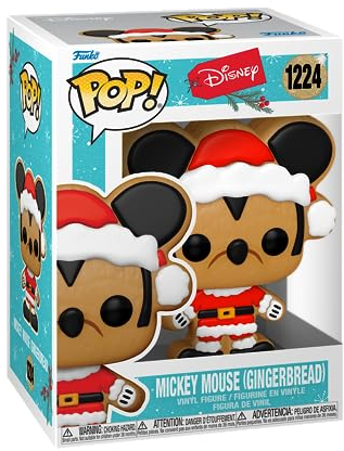 Funko Pop! Disney: Holiday - Santa Mickey Mouse - Gingerbread - Collectable Vinyl Figure - Gift Idea - Official Merchandise - Toys for Kids & Adults - Movies Fans - Model Figure for Collectors