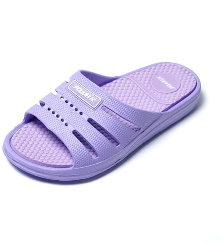 JOMIX Ciabatte Donna Estive Comode Ciabatte Mare Donna Pantofole Gomma Morbida Casa Piscina Spiaggia Bagno SD8069 (Viola, 36)