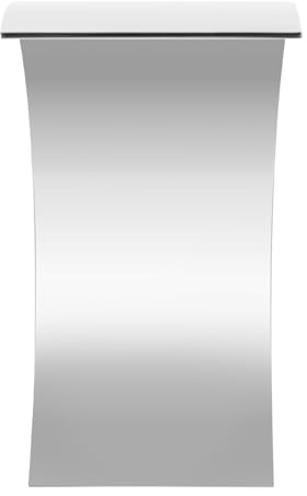 Fontana in acciaio inox per piscina a cascata, 60 x 30 cm, adatta per laghetti da giardino, stagni o piscine, per un effetto decorativo