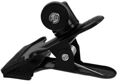 STOBAZA Abrazadera para Trípode De Cámara: Cabezal De Bola Giratorio De Abrazadera Resistente con Tornillo De 3/8 De Pulgada para Cámaras DSLR, Fondos De Estudio Y Fotografía En