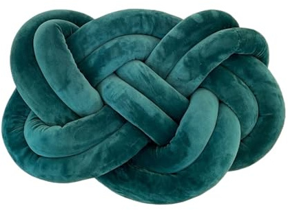 XIUsheUA Cojín Anudado a Mano Cojines de Nudo Hechos a Mano for sofá, Suaves, Decorativos y cómodos, for el hogar, Dormitorio, decoración del(Green)