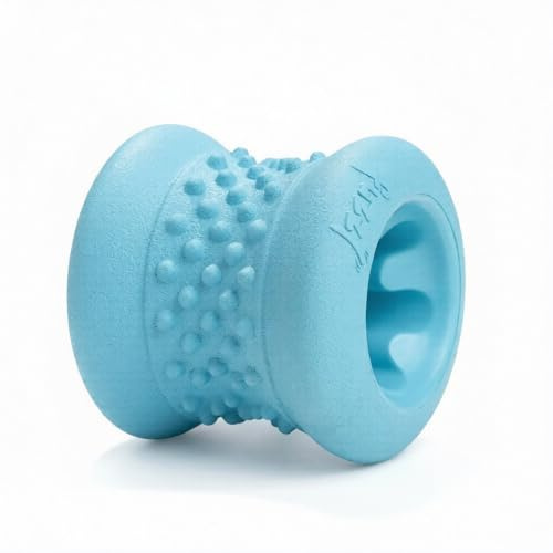Fuzzl Grip n' Chew Yak - Giocattolo da masticare in gomma naturale resistente, supporto di sicurezza per dolcetti per cani di lunga durata - Adatto per masticatori di latte di yak e bastoncini di