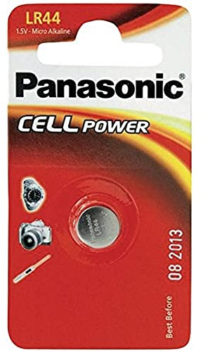 Panasonic LR44 Micropila Alcalina, in Blister, Argento