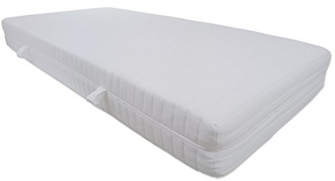 Dibapur Q XXL Soft 9 Zonen Orthopädische Kaltschaummatratze (200x190) x ca.23,5 cm Kern mit gesteppten Doppeltuchbezug ca. 25 cm (H2) Made in Germany