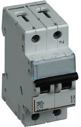 Interruttore magnetotermico 1P+N 10A Bticino Serie Btdin F810N/10