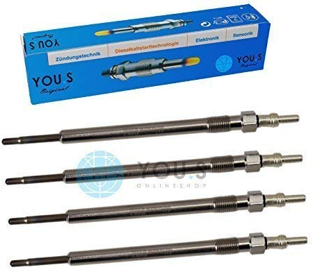 4 Stück YOU.S Orignal Glühkerze Länge: 151,5 mm Spannung: 11.0 V - 1214034