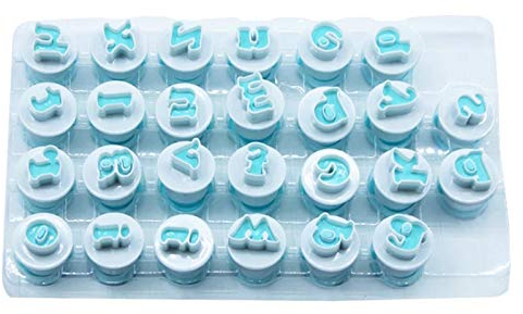 Modello di Torta a Forma di Lettera Lettere Antiaderenti Riutilizzabili Alfabeto di Stampi per Biscotti Taglierina per Biscotti con Alfabeto Principianti e Professionisti 26 Pezzi (Lettera maiuscola)