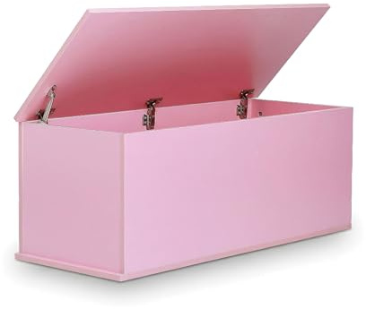 VDD - Aufbewahrungsbox - Spielzeugtruhe - Deckentruhe - 100 cm breit - rosa