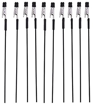HREDZEO Spray Paint Clamping,10 PCS Alligator Clip Modeling Tools Model Wire Clamps Long-Tailed Clasp Crocodile Clips for Craft Art Hobby Modeling DIY Card Photo Memo Black