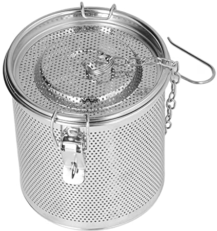 Sachet D'Assaisonnement en Acier Inoxydable Infuseur à thé Filtre à épices Polyvalent Passoire à Assaisonnement (1.3L)