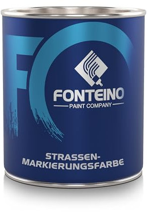 Straßenmarkierungsfarbe Bodenmarkierung Parkplatzmarkierung Straßenmarkierung - Reinweiß 750ml