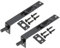 PATIKIL Flush Bolt 6 x 0.87, 2 Pcs Stainless Steel French Door Lock Concealed Slide Double Door Latch for Wood Composite Double Door, Black