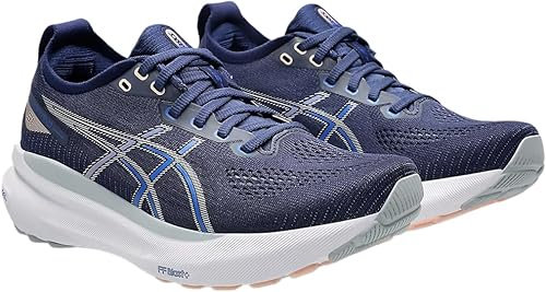 ASICS Damen Gel-Kayano 31 Sneaker, Indigoblau/REINES Silber, 42.5 EU
