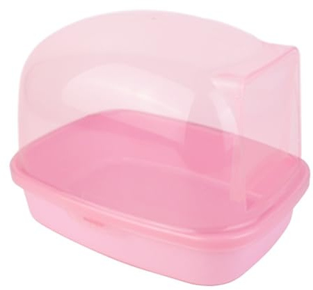 Maison De Toilette en pour Chinchilla Bac à Sable pour Hamster Et Rongeurs Idéal pour Bain De Sable Accessoire De Toilettage en Salle de bain chinchilla salle de douche écureuil hérisson avec porte sa