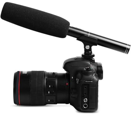 KIMISS Microfono Video Professionale con Cavo XLR per DSLR, Microfono per Videocamera e Interviste