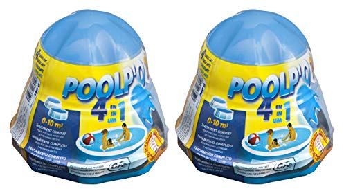 Gre 08012X2 - Pack de dosificador Flotante para el Mantenimiento del Agua de la Piscina de 0-10 m3, 2 x 250 gr