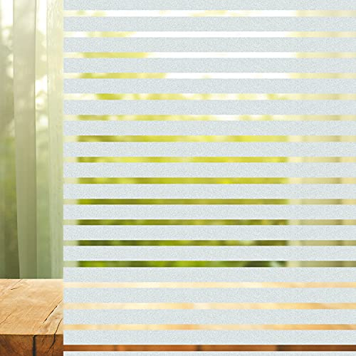 WAENLIR Sichtschutz-Fensterfolie, selbstklebend, Milchglasfolie, statisch haftend, Blickdicht, Fensterfolie für Büro, Zuhause, Badezimmer (60 x 200 cm)