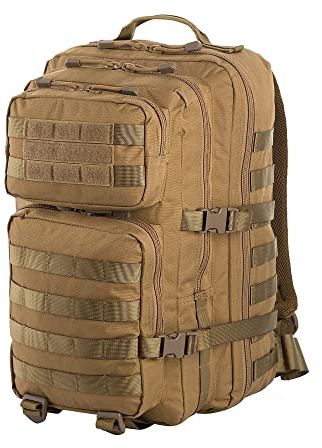 M-Tac Mochila táctica Molle – 36L Ejército Militar Mochila Mochila Paquete, Coyote, L, Mochilas Daypack