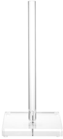 Antimbee Transparent Acrylic Paper Towel Stand Holder, Freestanding Tabletop Roll Paper Tower Holder, Countertop Paper Towel Dispenser for Kitchen, Bathroom, Coffee Table