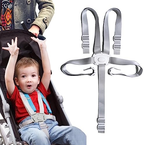 SUYIPCUS Hochstuhl-Sicherheitsgurte, 5 Punkt Gurt Sicherheitsgurt, Ersatz-Sicherheitsgurte, 5-Punkt-Kinder-Sicherheitsgurte, wandelbare Gurte für Hochstuhl/Kinderwagen/Kinderwagen