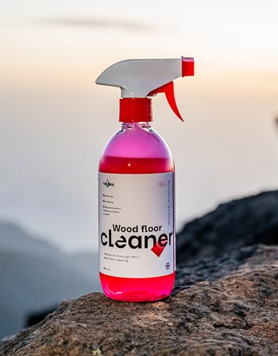 NANOTEQA Wood Floor Cleaner Liquid - Wooden Floor Polish with Carnauba Wax - Highly Concentrated Parquet Floor Cleaner Spray - PACK OF 2