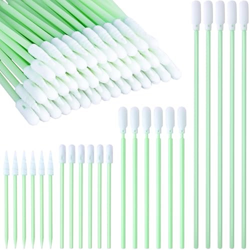 CustomyLife 140 tamponi di pulizia in schiuma, 4 tipi di microfibra a maglia in poliestere per laboratorio, elettronica, stampante, pistola, fotocamera, obiettivo ottico, camera bianca, orologio,