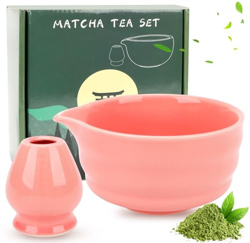 Cuenco Te Matcha, Matcha Kit Con Vertedor Utensilios De Té Tradicional Japonesa Para Té Cuencos Ceramica Matcha Bowl Hecho a Mano Matcha Latte