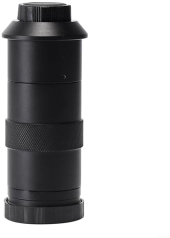 Niceminiwall CS C-Mount Microscope Camera Zoom Objectif monoculaire pour caméra de microscope vidéo (8X-130X)