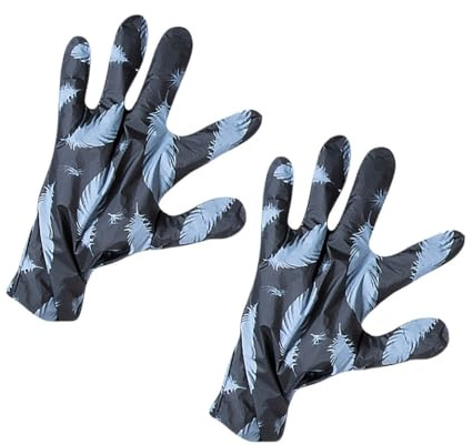 LALADEFIEE Maschera per le Mani al Fango Lavico Guanti Nutrienti Idratanti per la Cura delle Mani Secche e Rugose Maschere Esfolianti Corte per Uomo e Donna