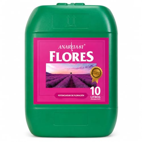 FLORES 10 L – Fertilizante de Floración para Plantas Abono Base Completo para Flores Densas Peso Aroma y Rendimiento Cultivo Interior y Exterior - Anarkia81