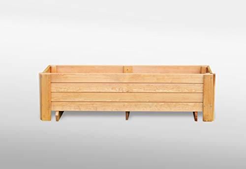 Promadino Pflanzkasten Romantica 120 cm nur Kasten, Natur