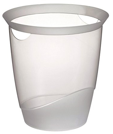 Durable Papierkorb Trend, mit Tragegriffen, 16 l, transparent, 1701710400