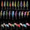 Leeko 30 TLG. Angelköder Wobbler Simulation von Fische und Insekten Kunstköder für Robfisch (A)