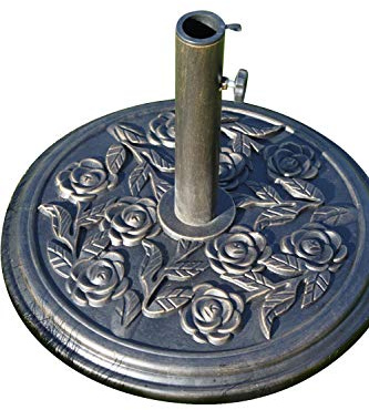 Resin Garden Parasol Base 9KGS - Antique Bronze Colour