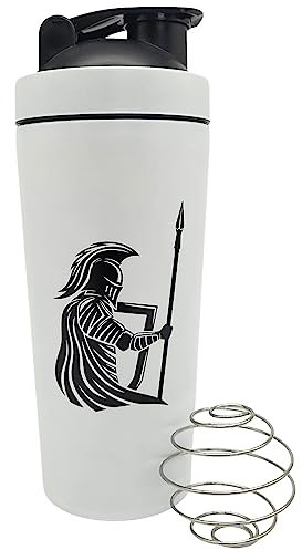 Ancient Warriors Protein Steel Shaker | (750ml) (White Knight)