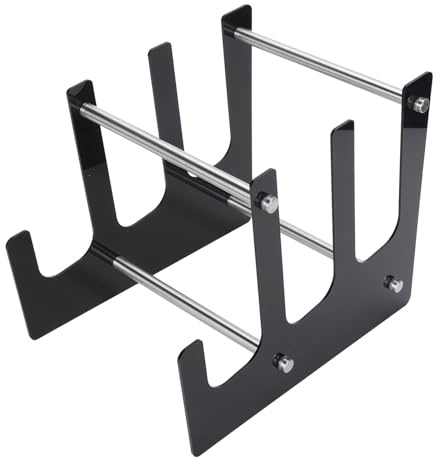 Syrisora Keyboard Display Stand, 3 Tier Acrylic Desk Keyboard Storage Holder for Mechanical Gaming Key