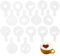 16 Stück Kaffee Dekoration Vorlage, Kaffee Latte Kunst Vorlage, Cappuccino Vorlage, Kaffee Zubehör, Kaffee Vorlage, Ausgefallener Kaffee Druck Vorlage