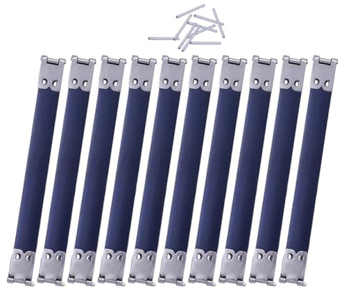 ULTECHNOVO 10 Piezas Bisagra Metálica para Bolso de Mano, Marco Flexible Interno de 10 Cm, Clips de Resorte para Fabricación de Carteras y Manualidades, Accesorios DIY para Color Aleatorio