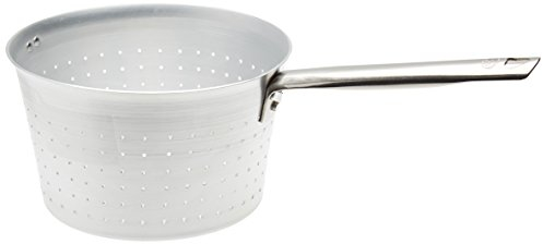 Pentole Agnelli Colapasta/Scaldapasta Cilindrico in Alluminio con Manico Tubolare, Acciaio Inossidabile, Argento, 22 cm