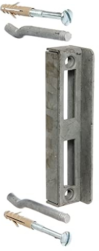 Alberts 412319 Anschlag für Schlosskästen | feuerverzinkt | Höhe: 172 mm | Tiefe: 30 mm