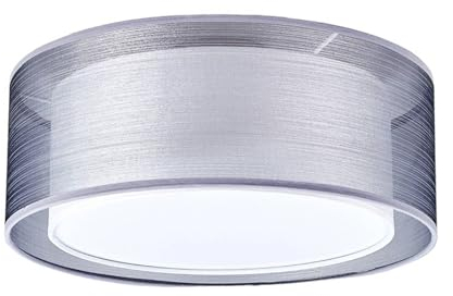 Lindby Deckenlampe 'Nica' (Modern) in Alu aus Textil (3 flammig, E14) - Deckenleuchte, Lampe, Wohnzimmerleuchte