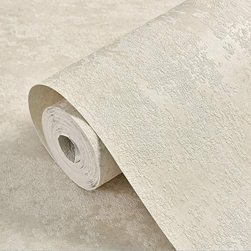 MEAIHOME American Country Papier peint non tissé 3D rétro Pastoral Flower Tree Version AB avec chambre à coucher, salon, chambre d'enfant, fond mural TV 1.73 'Wx32.8' L Non Encollé (Gris clair)