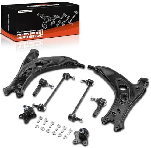 Frankberg 8x Juego de brazos transversales Compatible con Fabia II 542 Polo 9A 9N Fabia II Combi 545 Ibiza III 6L1 Fox Compacto 5Z1 5Z3 5Z4 Replace# 6Q0411315A