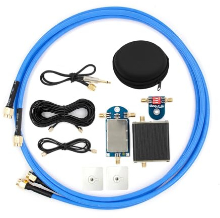 Jzoowar 50K-500MHz Allband Active Small Magnetic Loop Antenna Amplifier HF AM FM VHF UHF SDR Receiver Radio